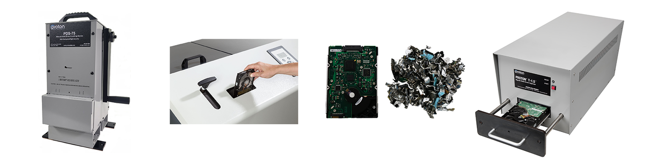 Degaussers, Crushers and Shredders for Hard Drives and LTO/3592 Tapes