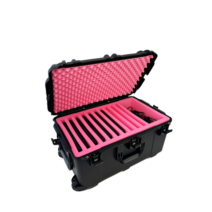 Waterproof, Anti-Static Laptop Case (wheeled) - 10 Capacity
