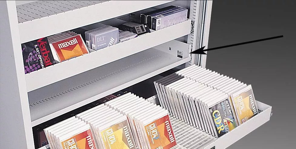 LTO and Hard Drive Multi Media Cabinet 66" (with 11 Shelves)