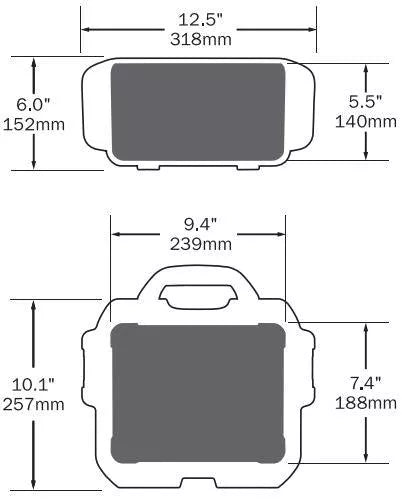 509 Customizable Equipment Case (9.4"x7.4"x5.5")