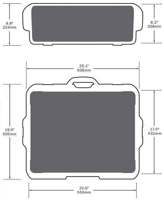 549 Customizable Equipment Case (22"x17"x8.2")