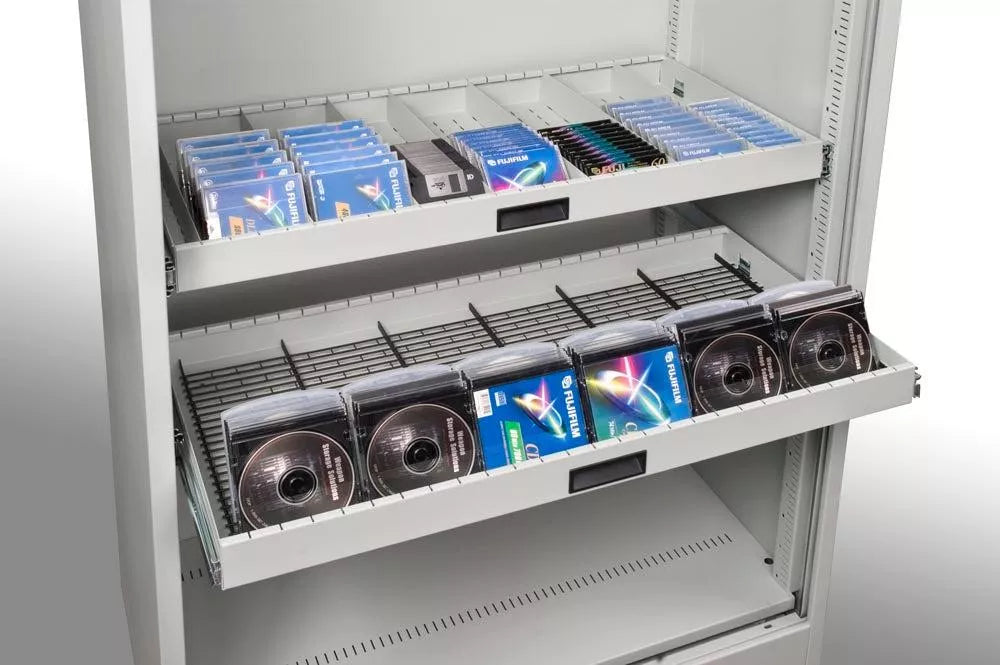 LTO and Hard Drive Multi Media Cabinet 66" (with 11 Shelves)