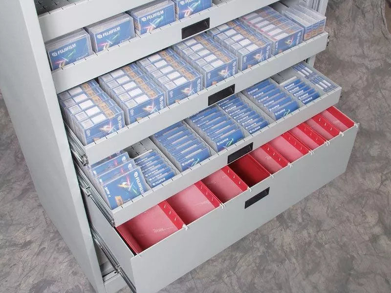 LTO and Hard Drive Multi Media Cabinet 60" (with 9 Shelves)