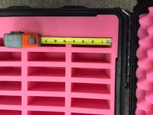 3.5" Hard Drive Waterproof Case - 30 Capacity - Long Slots (Wheeled)