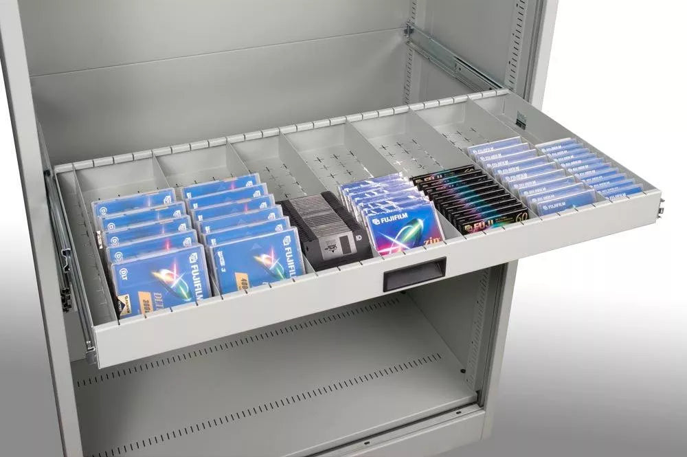 LTO and Hard Drive Multi Media Cabinet 66" (with 11 Shelves)